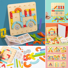 Afbeelding in Gallery-weergave laden, Montessori Pegboard-puzzel