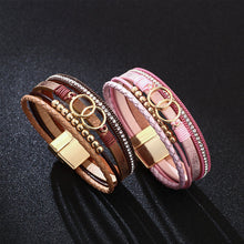 Afbeelding in Gallery-weergave laden, Laag lederen armband