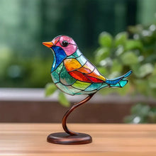 Afbeelding in Gallery-weergave laden, Birds on Branches Stained Glass Ornaments