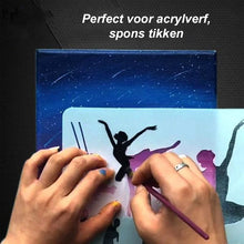 Afbeelding in Gallery-weergave laden, Sjablonen voor snel tekenen van stencilkunst (12 vellen / set)