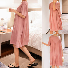 Afbeelding in Gallery-weergave laden, Super Soft Comfortable Short Sleeve Loose Pajama Dress