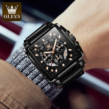 Afbeelding in Gallery-weergave laden, Lichtgevend Luxe Square Business Quartz horloge
