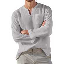 Afbeelding in Gallery-weergave laden, Men‘s Long-sleeved Linen Shirt