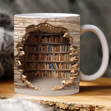 Afbeelding in Gallery-weergave laden, 3D boekenplank mok