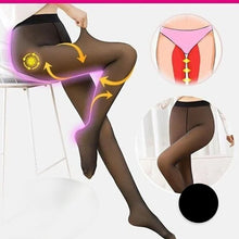 Afbeelding in Gallery-weergave laden, ✨Vlekkeloze benen nep doorschijnende warme pluche gevoerde elastische panty