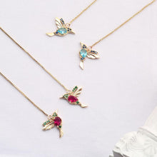 Afbeelding in Gallery-weergave laden, Elegante dames kolibrie oorbellen