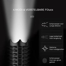 Afbeelding in Gallery-weergave laden, Zelfverdediging oplaadbare zaklamp