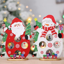 Afbeelding in Gallery-weergave laden, Houten kerstdecoratie met mini hangers