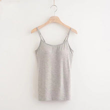 Afbeelding in Gallery-weergave laden, Losvallende tanktop met ingebouwde BH