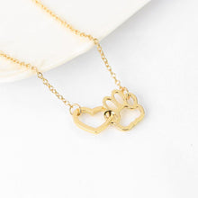 Afbeelding in Gallery-weergave laden, Hond poot hart hanger ketting