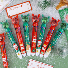 Afbeelding in Gallery-weergave laden, Kerst Balpen met 10 Kleuren