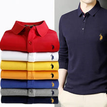 Afbeelding in Gallery-weergave laden, Geborduurd herenpoloshirt