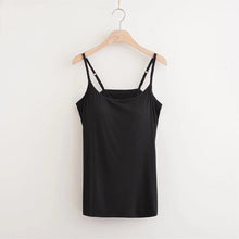 Afbeelding in Gallery-weergave laden, Losvallende tanktop met ingebouwde BH