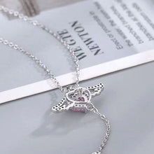 Afbeelding in Gallery-weergave laden, Roze engel vleugels ketting
