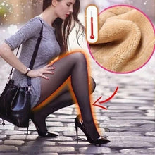 Afbeelding in Gallery-weergave laden, ✨Vlekkeloze benen nep doorschijnende warme pluche gevoerde elastische panty
