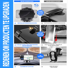 Afbeelding in Gallery-weergave laden, Telefoonhouder met kentekenplaat in het dashboard