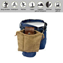 Afbeelding in Gallery-weergave laden, Leren en canvas bushcraft tas