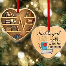 Afbeelding in Gallery-weergave laden, Boek Lovers Hart Ornament