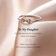 Afbeelding in Gallery-weergave laden, Aan mijn dochter Infinity-ring Succes