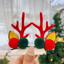 Afbeelding in Gallery-weergave laden, Rendier gewei Xmas haarclip