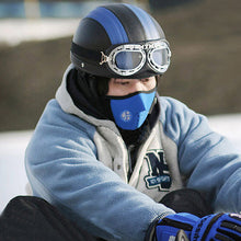Afbeelding in Gallery-weergave laden, Motorfiets Harley PU-helm met bril
