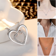 Afbeelding in Gallery-weergave laden, Twee harten Infinity ketting