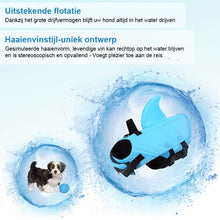 Afbeelding in Gallery-weergave laden, Zwemvest met een haai vin voor honden