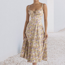 Afbeelding in Gallery-weergave laden, Carmen print bustier zonnejurk