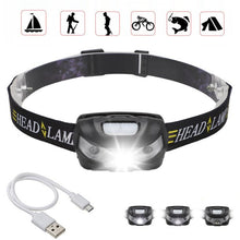 Afbeelding in Gallery-weergave laden, USB oplaadbare heldere koplamp