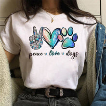 Afbeelding in Gallery-weergave laden, Peace, Love & Dogs T-shirt