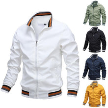 Afbeelding in Gallery-weergave laden, Casual jack voor heren in effen kleur