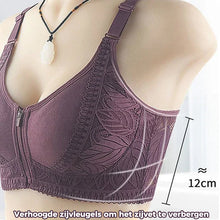 Afbeelding in Gallery-weergave laden, Dames bh met ritssluiting aan de voorkant plus maat bh