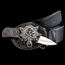Afbeelding in Gallery-weergave laden, Mode punk lederen riem voor heren
