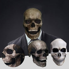 Afbeelding in Gallery-weergave laden, Vol Hoofd Schedelmasker/helm met Beweegbare Kaak