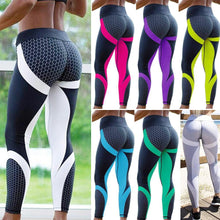 Afbeelding in Gallery-weergave laden, Yogabroek met hoge taille en geometrische print