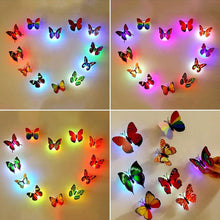 Afbeelding in Gallery-weergave laden, 3D LED Butterfly Decoration Night Light