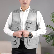 Afbeelding in Gallery-weergave laden, Zomers outdoor multi-pocket mesh vest