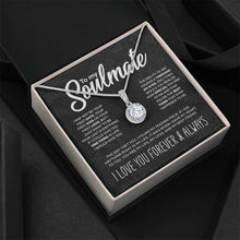 Afbeelding in Gallery-weergave laden, Aan mijn soulmate sprankelende ronde ketting
