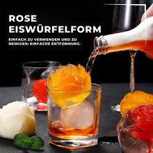 Afbeelding in Gallery-weergave laden, Rosen-Eiswürfelform mit 4 Fächern