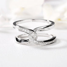 Afbeelding in Gallery-weergave laden, Speciale binding rechthoek in elkaar grijpende ring