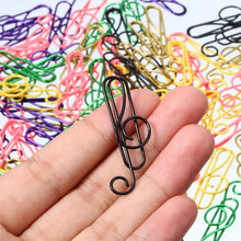 Afbeelding in Gallery-weergave laden, Treble marker meerkleurige metalen paperclips