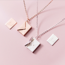 Afbeelding in Gallery-weergave laden, Metalen envelop ketting