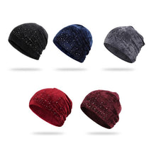 Afbeelding in Gallery-weergave laden, Zachte winter muts met strass steentjes