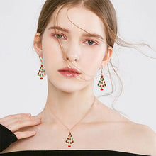 Afbeelding in Gallery-weergave laden, Kerstmis epoxy oorbel ketting sets