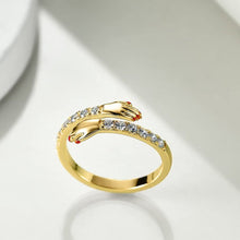 Afbeelding in Gallery-weergave laden, Diamanten knuffel ring