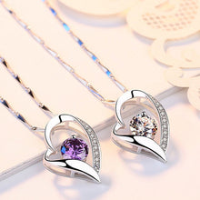 Afbeelding in Gallery-weergave laden, Ketting met kristallen hart
