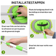 Afbeelding in Gallery-weergave laden, 360° draaibare verstelbare reinigings-mop