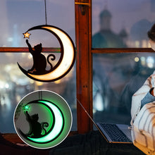 Afbeelding in Gallery-weergave laden, Maan Zwarte Kat Decoraties