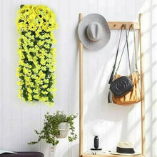 Afbeelding in Gallery-weergave laden, Levendige kunstmatige hangende orchideeƫn tros