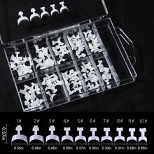 Afbeelding in Gallery-weergave laden, Glue-On French Manicure Nails Kit (100 stuks)
